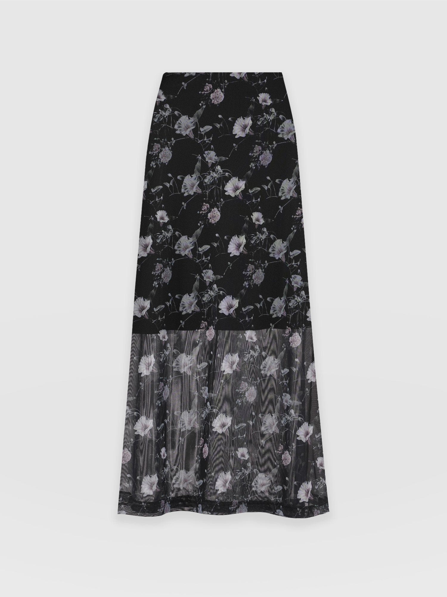 Runway Mesh Skirt - Dark Elegance